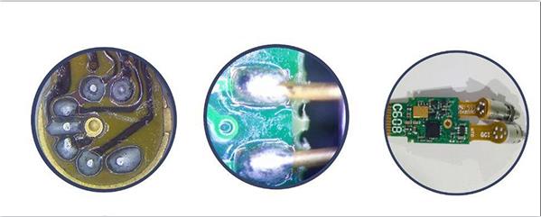 光通訊FPC軟板與光器件焊接， PCB硬板與光器件焊接圖示